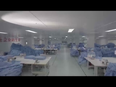 Gaun operasi sekali pakai rumah sakit Gaun bedah tahan cairan tidak tenun SMS steril