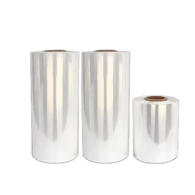 Custom Printed PVC Polyolefin Pof Pet PE Heat Shrinking Films Shrink Wrap Film Roll Untuk Botol