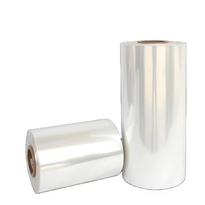Custom Printed PVC Polyolefin Pof Pet PE Heat Shrinking Films Shrink Wrap Film Roll Untuk Botol