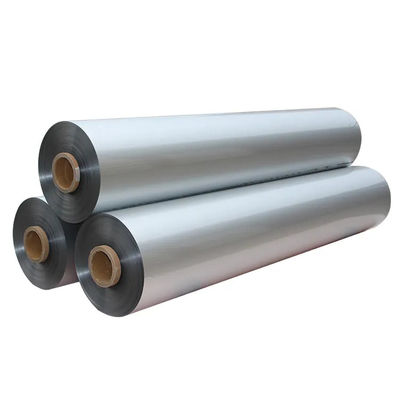 12u Lapisan Putih Polyethylene PE Metallized PET Film Makanan Soft Petg Film Silver Crystal Mirror Pet Film