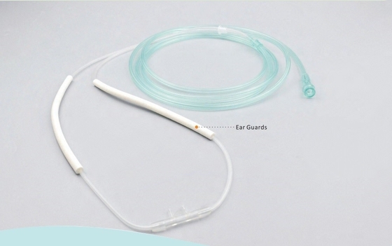 Terapi oksigen kelas medis PVC dengan klip hidung yang dapat disesuaikan dengan/tanpa lateks