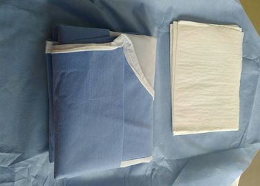 Gaun Bedah Steril Bernapas / Disposable Lab Gowns Bakteri - Tahan