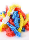 Multi Ukuran Polyethlene Disposable Hair Caps Plastik Dengan Strip berwarna elastis