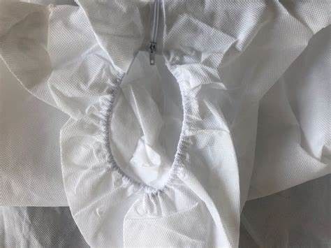 Type 5 6 Disposable Microporous Coverall 65g / M2 Dengan Hood