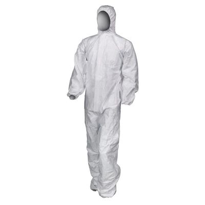 Type 5 6 Disposable Microporous Coverall 65g / M2 Dengan Hood