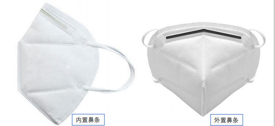 Earloop 4 Ply EN149 Masker KN95 Sekali Pakai Lipat Dengan Atau Tanpa Katup