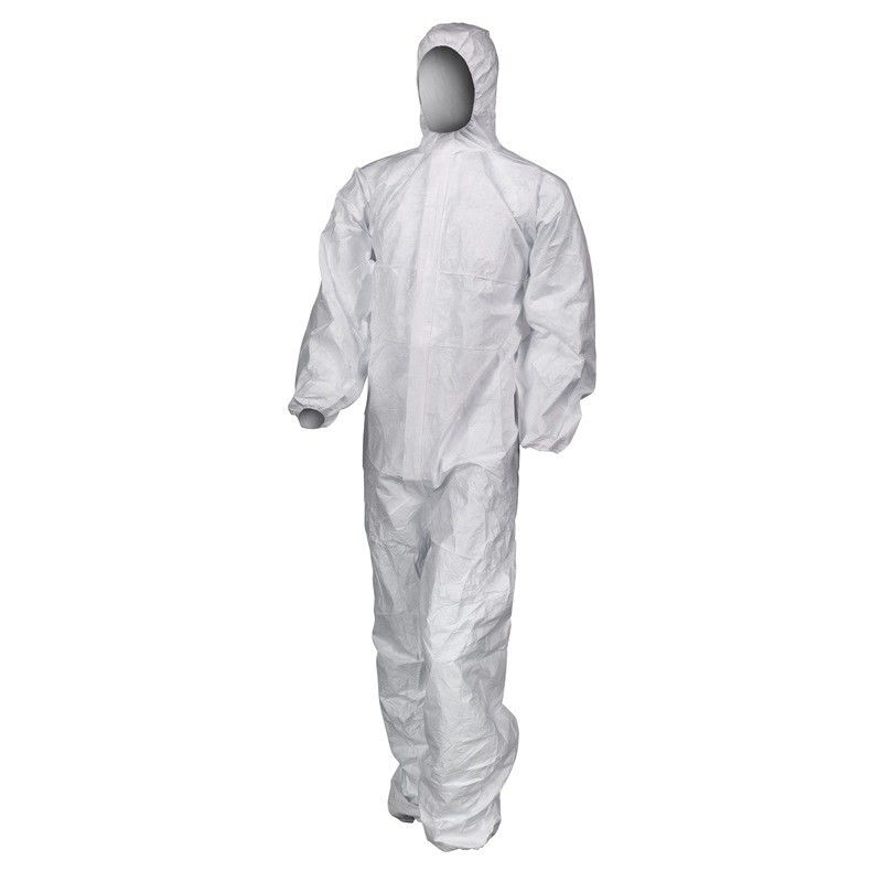 Type 5 6 Disposable Microporous Coverall 65g / M2 Dengan Hood