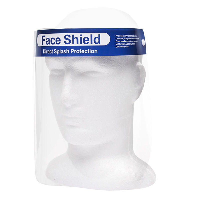 Double Sided Anti Fog PET 32x22cm Clear Face Visor Particles Mencegah Kabut Untuk Medis CE